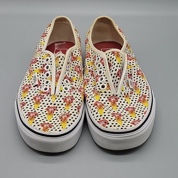Vans Authentic x Kendra Dandy Scream Lips Skate Shoes in White size 8.5 - Picture 3 of 7